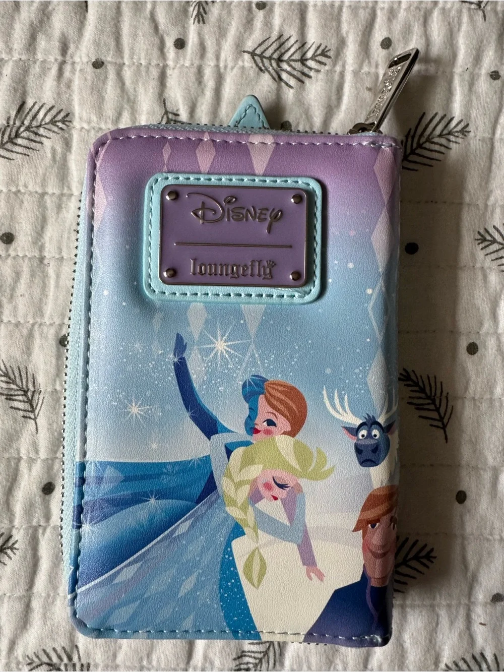 Disney Frozen Blue & Lavender Olaf Mini Backpack with Matching Wallet